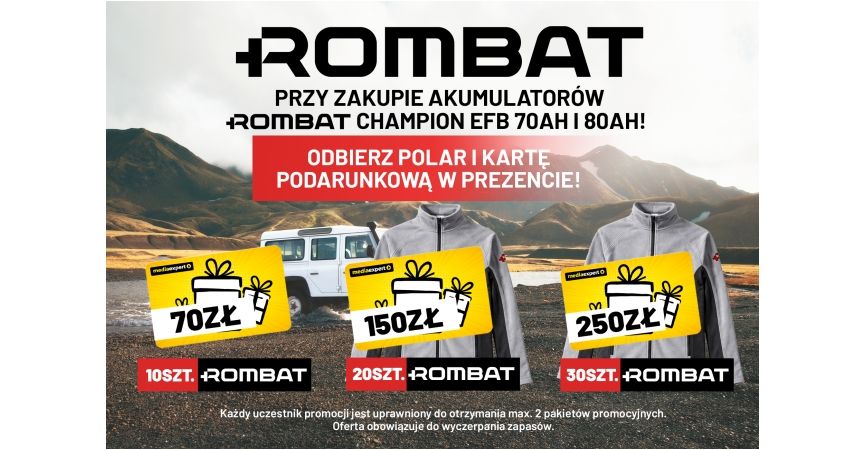 PROMOCJA! Zyskaj nagrody za zakup Rombat Champion!