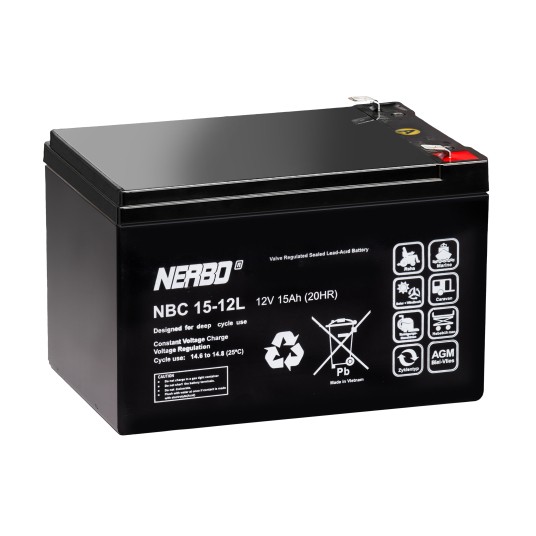 AKUMULATOR AGM NERBO NBC 15-12L