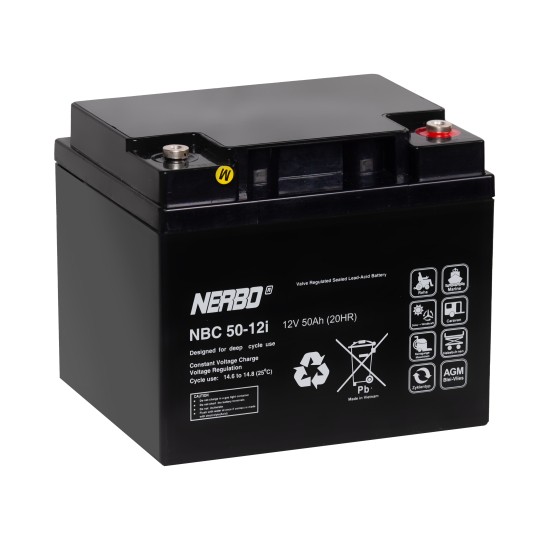 AKUMULATOR AGM NERBO NBC 50-12i