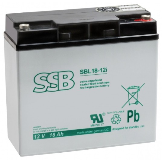 AKUMULATOR AGM SSB SBL 18-12i