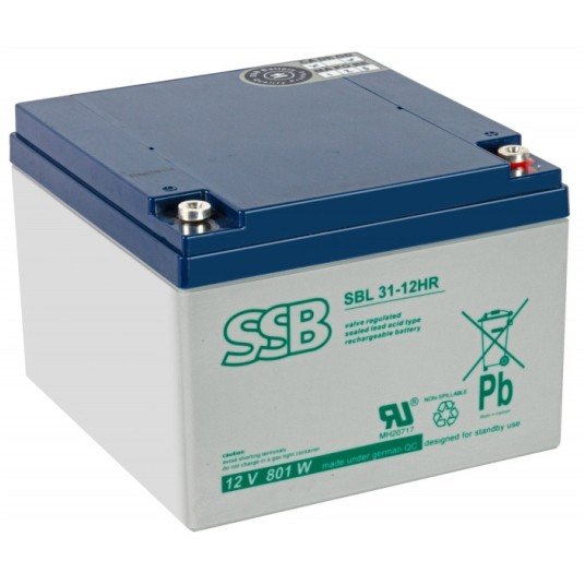 AKUMULATOR AGM SSB SBL 31-12HR 12V 26Ah