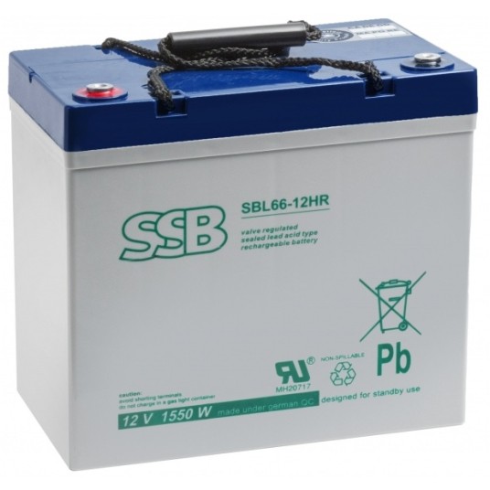 AKUMULATOR AGM SSB SBL 66-12HR 12V 55Ah
