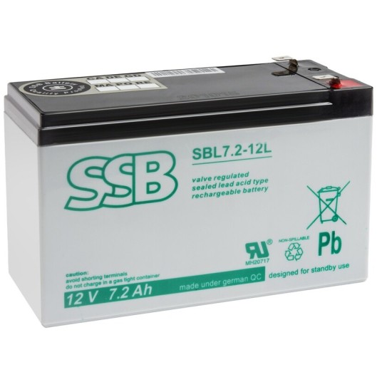 AKUMULATOR AGM SSB SBL 7,2-12L