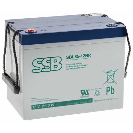 AKUMULATOR AGM SSB SBL 85-12HR 12V 75Ah