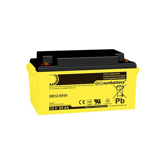AKUMULATOR AGM SUN BATTERY SB 12-65V0 (VdS) 348x167x178 -zdjęcie numer 1