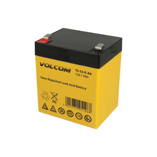 AKUMULATOR AGM VOLCOM 12V 5AH