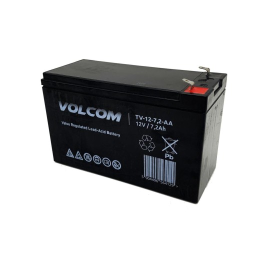 AKUMULATOR AGM VOLCOM 12V 7,2AH