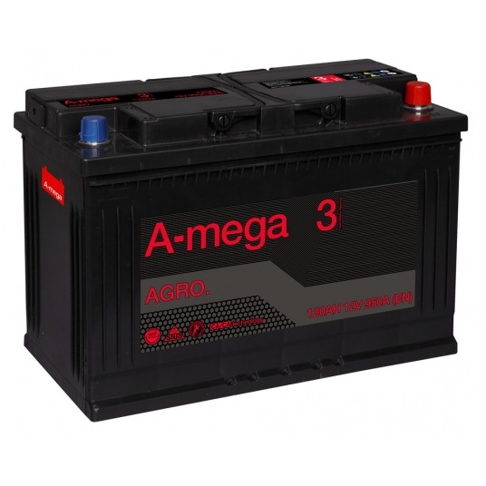 AKUMULATOR AMEGA AGRO 120AH 6CT-120-A3 -zdjęcie numer 1