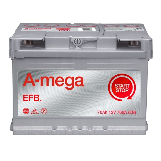 AKUMULATOR AMEGA EFB 12V 70Ah 6СТ-70-А3