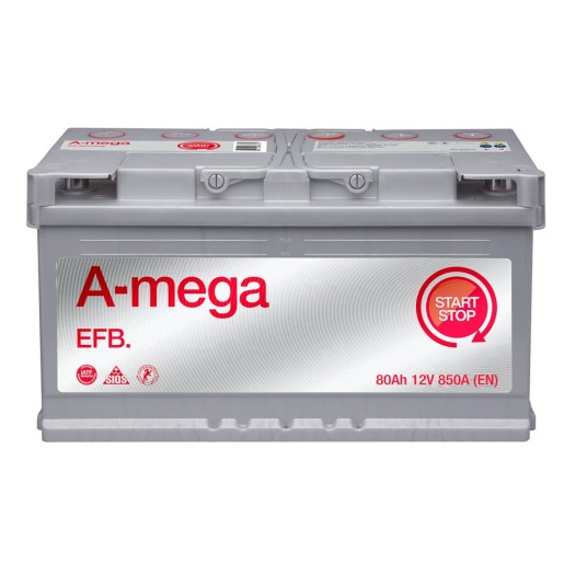 AKUMULATOR AMEGA EFB 12V 80AH 6СТ-80-А3