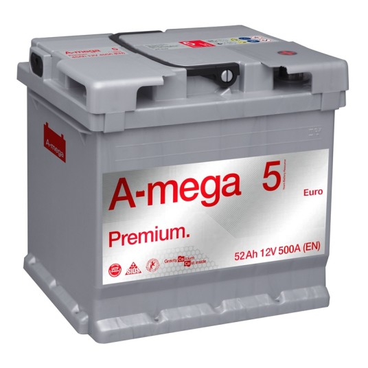 AKUMULATOR AMEGA PREMIUM M5 52AH 6CT-52-A3(0)