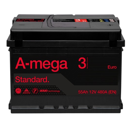 AKUMULATOR AMEGA STANDARD M3 55AH 6CT-55-A3(0)
