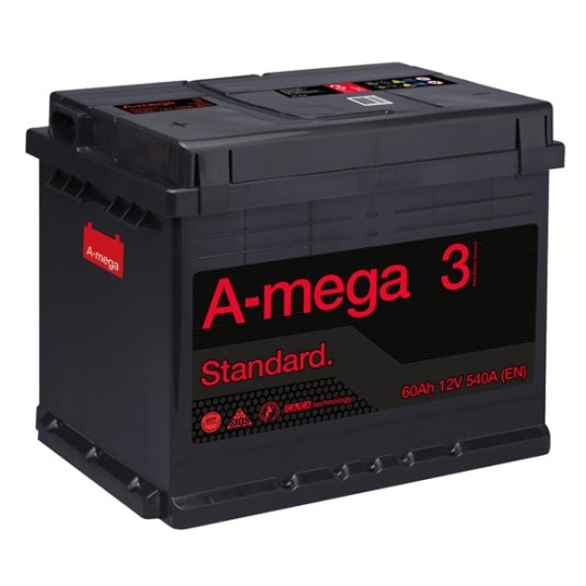 AKUMULATOR AMEGA STANDARD M3 60AH 6CT-60-A3 L+