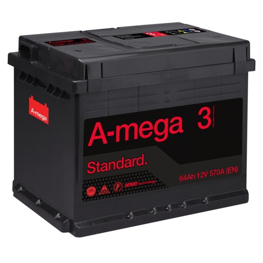 AKUMULATOR AMEGA STANDARD M3 64AH 6CT-64-A3(0)