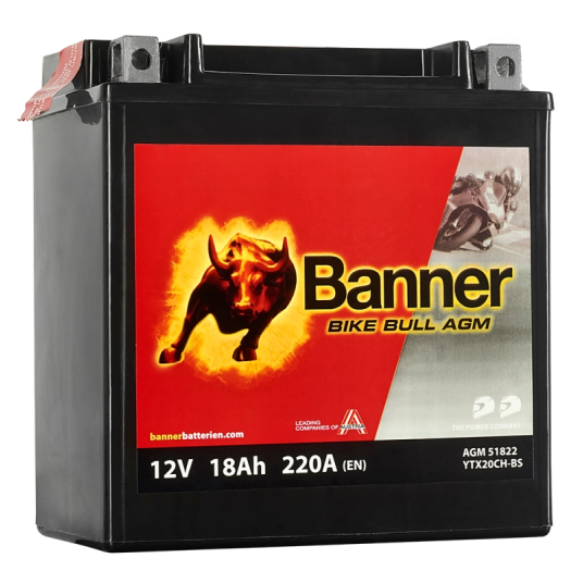 AKUMULATOR BANNER BIKE BULL AGM BTX20CH-BS
