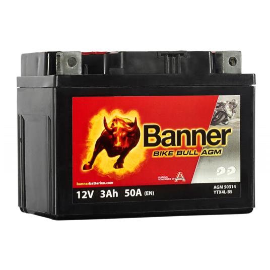 AKUMULATOR BANNER BIKE BULL AGM BTX4L-BS