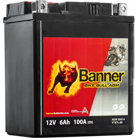 AKUMULATOR BANNER BIKE BULL AGM BTX7L-BS