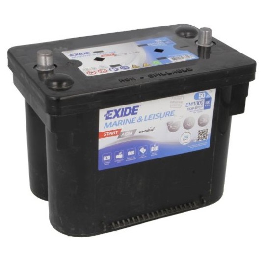 AKUMULATOR EXIDE AGM MARINE & LEISURE EM1000 12V 50Ah 800A