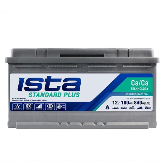 AKUMULATOR ISTA STANDARD 12V 100Ah 6СТ-100 A1 R+ -zdjęcie numer 1