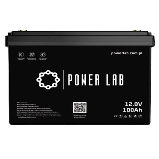 AKUMULATOR POWER LAB LiFePO4 12.8V 100Ah ABS