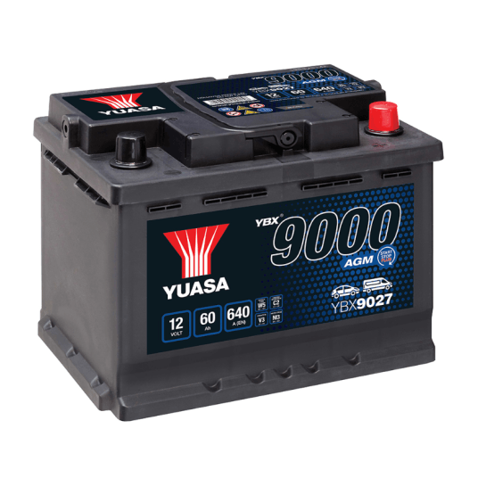 AKUMULATOR YUASA AGM 60Ah YBX9027