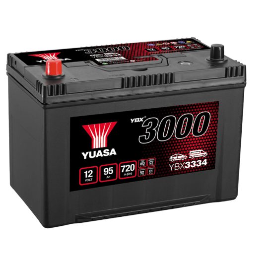 AKUMULATOR YUASA JAPAN 95AH YBX3334 L+