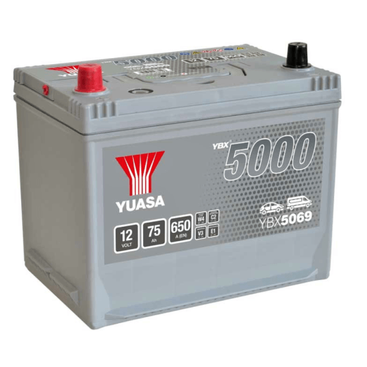 AKUMULATOR YUASA SILVER JAPAN 75AH YBX5069 L+