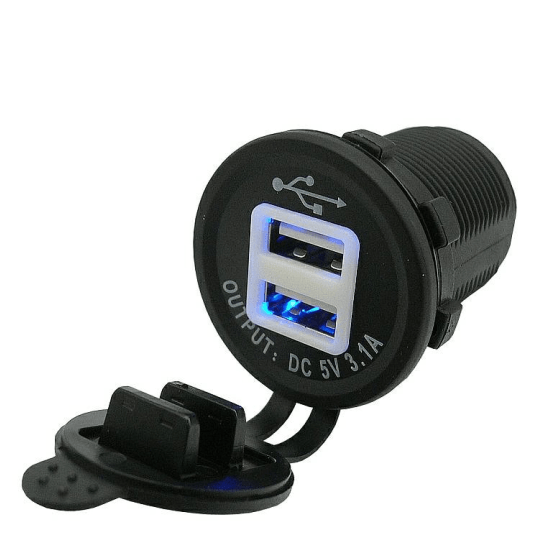 ŁADOWARKA CARCOMMERCE 12/24V 2xUSB 3,1A