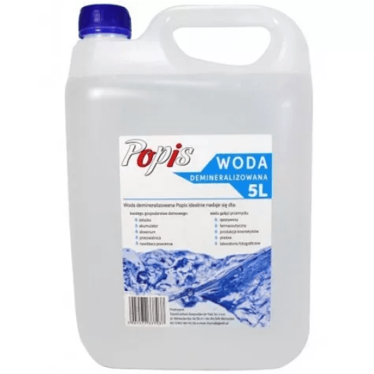 WODA DEMINERALIZOWANA 5L