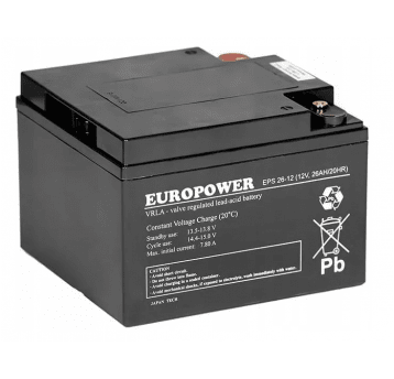 AKUMULATOR AGM EUROPOWER EPS 26-12