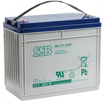 AKUMULATOR AGM SSB SBL 151-12HR 12V 145Ah