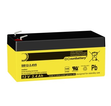 AKUMULATOR AGM SUN BATTERY SB 12-3,4V0 (VdS)