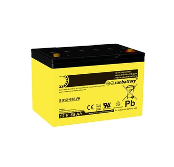AKUMULATOR AGM SUN BATTERY SB 12-65SV0 (VdS) 260x168x179