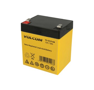 AKUMULATOR AGM VOLCOM 12V 5AH