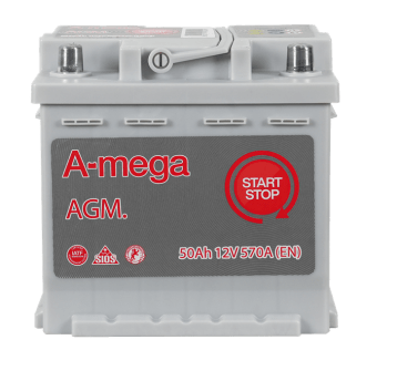 AKUMULATOR AMEGA AGM 12V 50AH 6СТ-50-А3-AGM