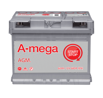 AKUMULATOR AMEGA AGM 12V 60AH 6СТ-60-А3