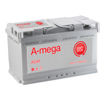 AKUMULATOR AMEGA AGM 12V 80AH 6СТ-80-А3