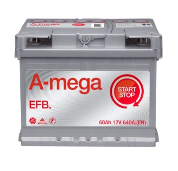 AKUMULATOR AMEGA EFB 12V 60Ah 6СТ-60-А3