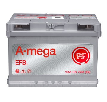 AKUMULATOR AMEGA EFB 12V 70Ah 6СТ-70-А3