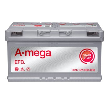 AKUMULATOR AMEGA EFB 12V 80AH 6СТ-80-А3