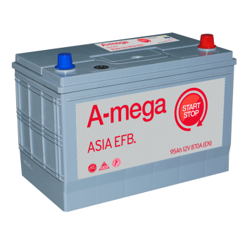 AKUMULATOR AMEGA EFB ASIA 12V 95AH 6СТ-95-А3