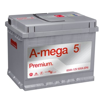 AKUMULATOR AMEGA PREMIUM M5 60AH 6CT-60-A3