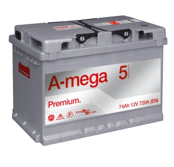 AKUMULATOR AMEGA PREMIUM M5 74AH 6CT-74-A3