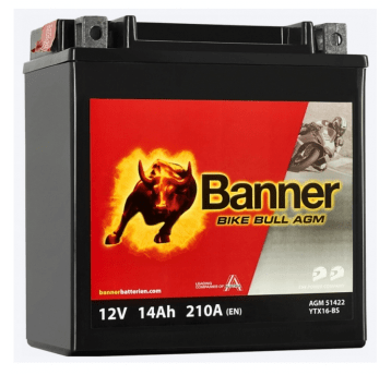 AKUMULATOR BANNER BIKE BULL AGM BTX16-BS
