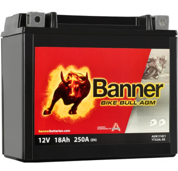 AKUMULATOR BANNER BIKE BULL AGM BTX20L-BS