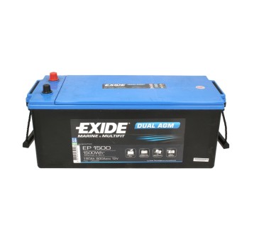 AKUMULATOR EXIDE DUAL AGM EP1500 12V 180Ah 900A