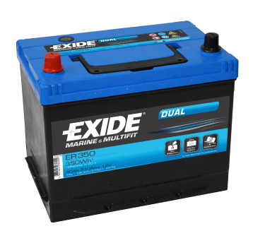 AKUMULATOR EXIDE MARINE & MULTIFIT DUAL ER350 12V 80Ah 510A