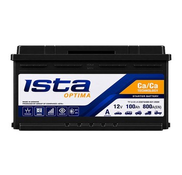AKUMULATOR ISTA OPTIMA 12V 100Ah 6СТ-100 A R+