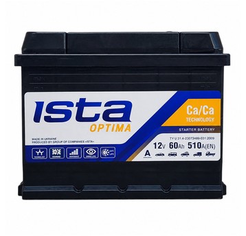 AKUMULATOR ISTA OPTIMA 12V 60Ah 6СТ-60 A R+