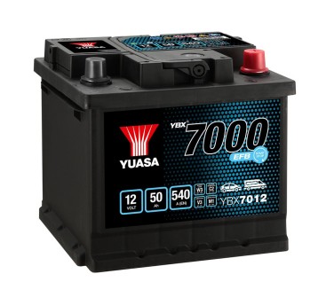 AKUMULATOR YUASA EFB 50Ah YBX7012